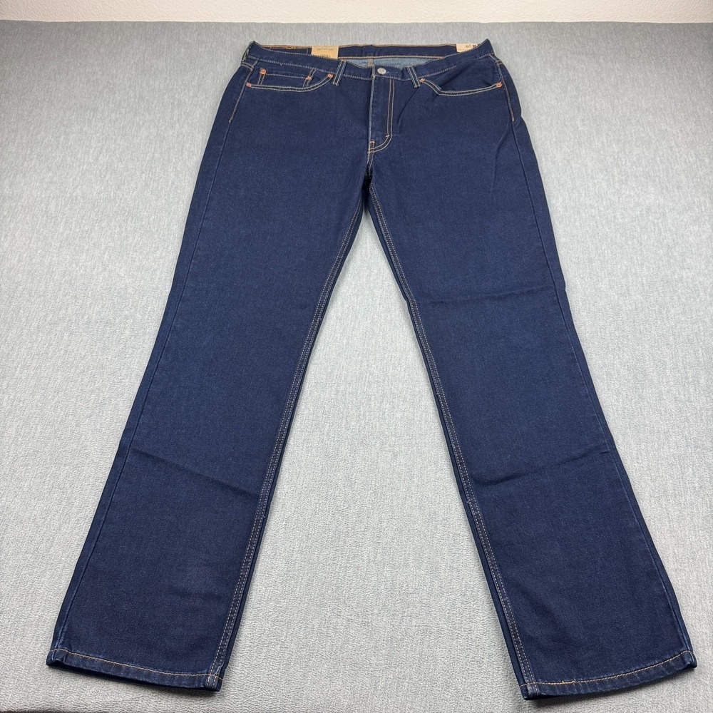 Levis 514 Jeans Mens‎ 36X32 Blue Denim Straight Leg Stretch Flex Casual NWT